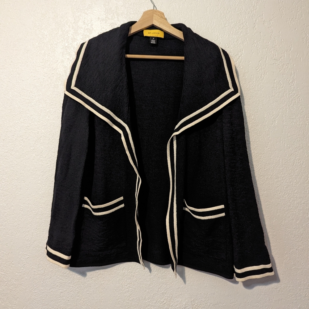 St. John open front cardigan